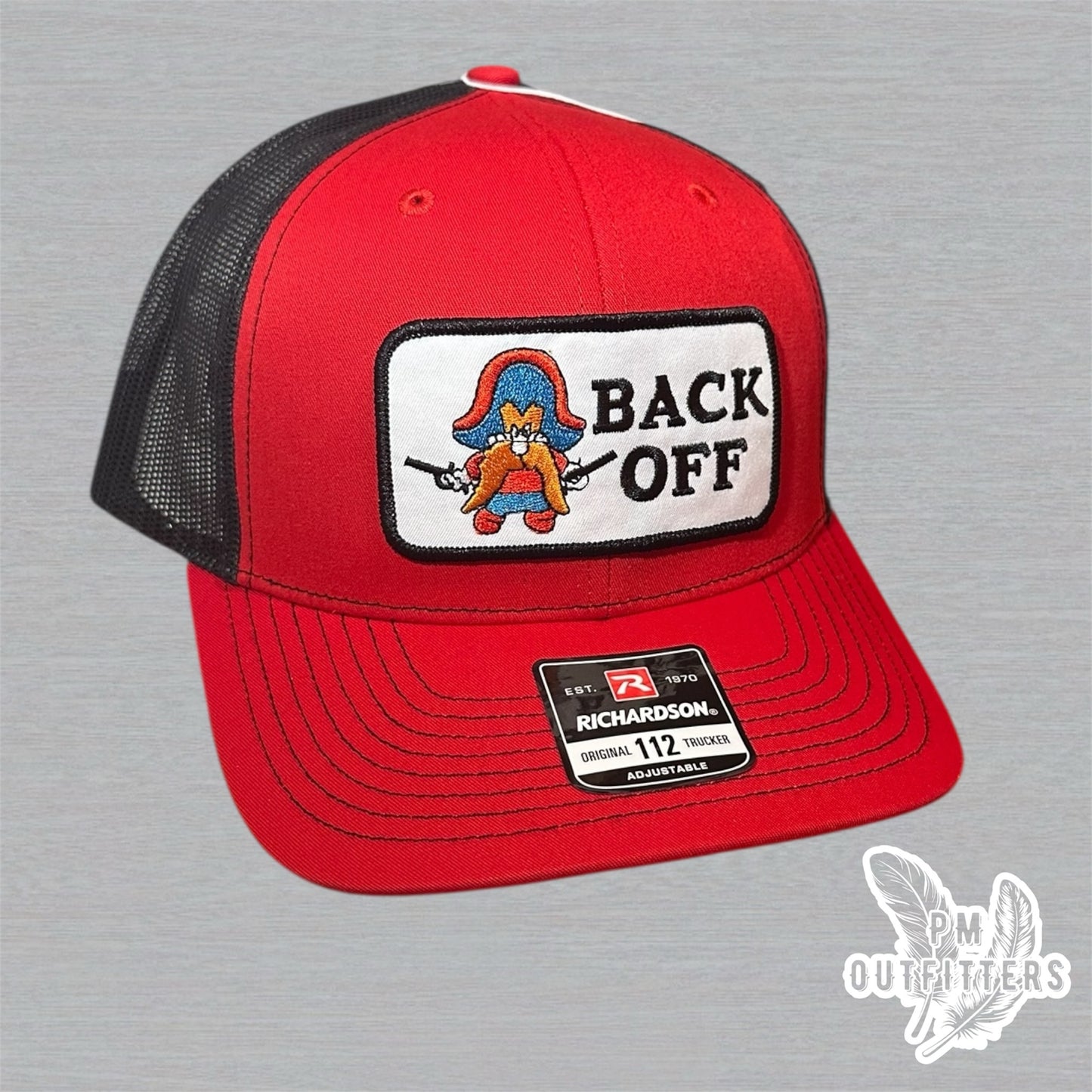 Yosemite Sam “Back Off” Trucker Hat - Red & Black Richardson 112