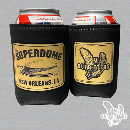 1975 New Orleans Superdome Retro Leatherette Koozie
