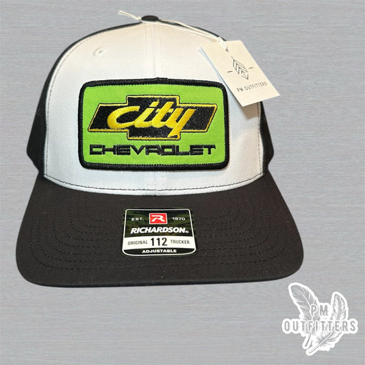 City Chevrolet Retro Trucker Days of Thunder Richardson 112 Snapback Hat