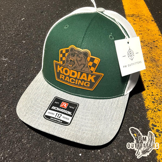 Kodiak Bear Racing Custom Design Retro NASCAR Patch Richardson 112 Trucker Hat