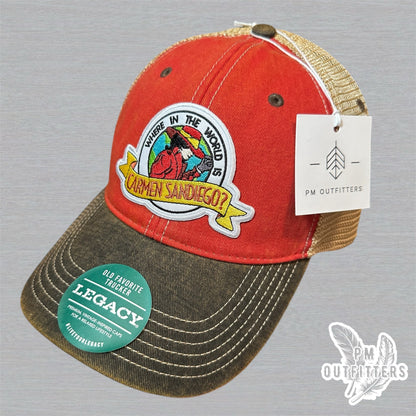 Where In The World Is Carmen Sandiego Trucker Hat - Retro Patch Legacy Old Favorite