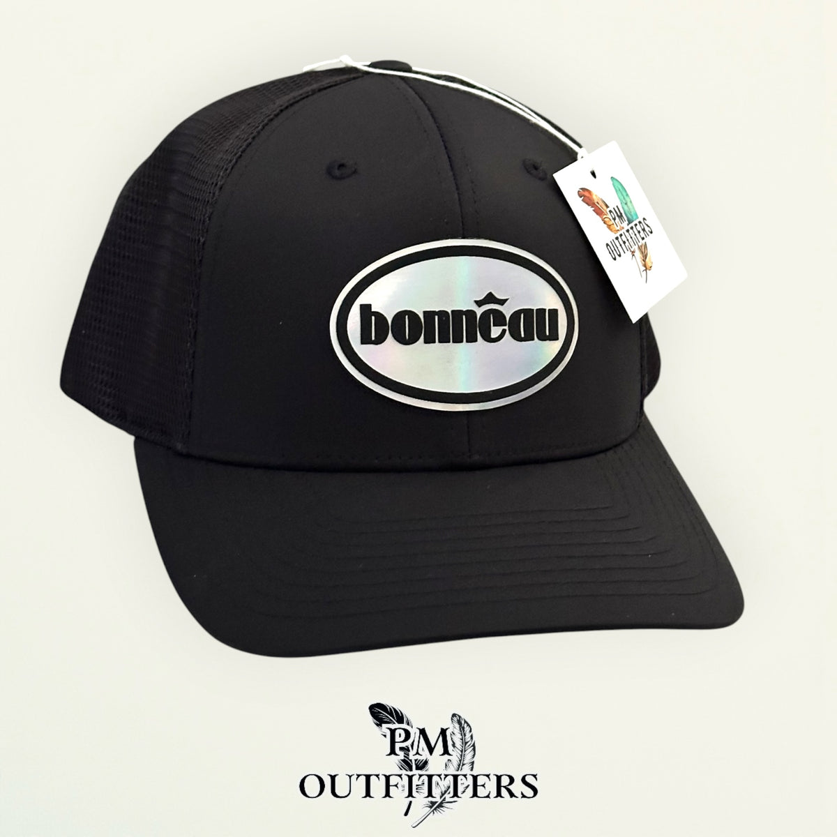 Bonneau Over the Top trucker hat profile view black brim
