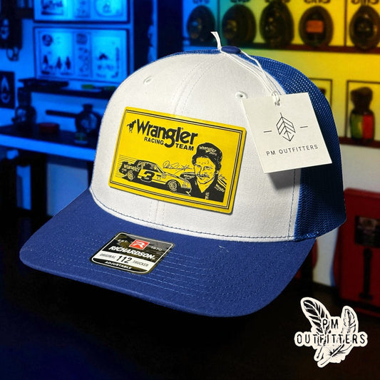 Dale Earnhardt Wrangler Racing Richardson 112 Trucker Hat Custom