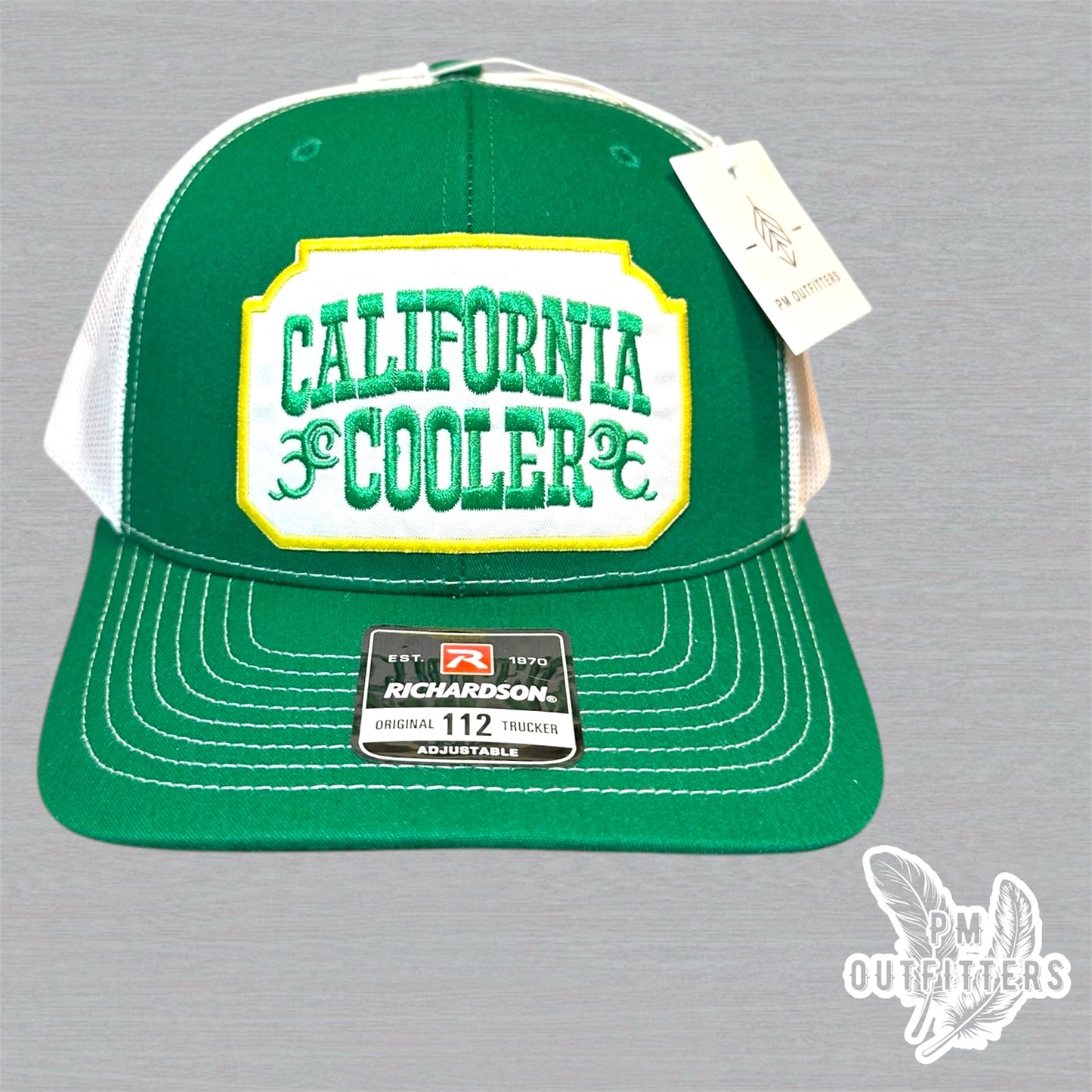 California Cooler Trucker Hat - Green & White Richardson 112