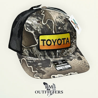 Toyota Retro Patch Camo Trucker Hat – PM Outfitters | Richardson 112 Realtree Excape Automotive Heritage