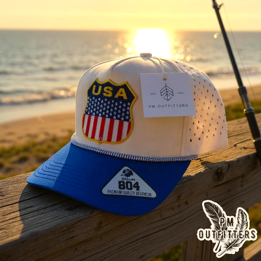Retro USA Shield Hydro Waterproof Rope Snapback