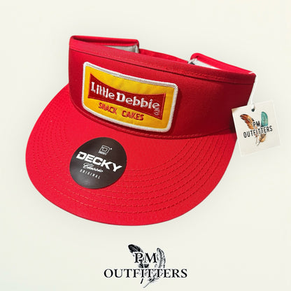 Little Debbie Snack Cakes Visor – PM Outfitters Retro Patch | Decky Red Snack Cake Nostalgia