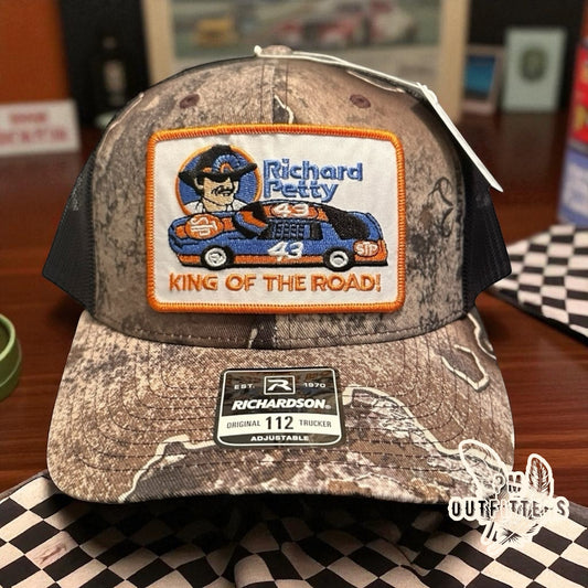 Retro Richard Petty NASCAR STP Racing Camo Trucker Hat