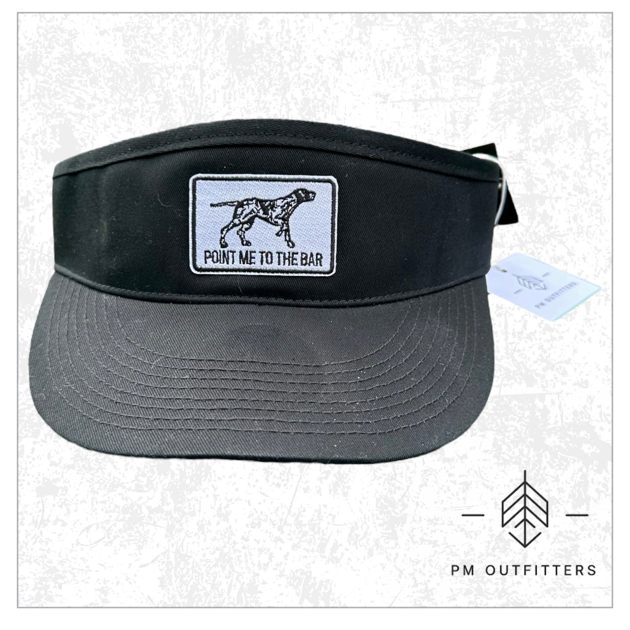 Point Me to the Bar Novelty Patch High Crown Visor