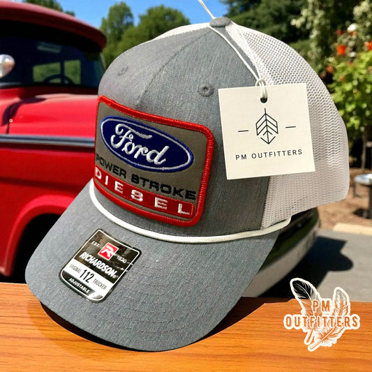 Vintage Ford Power Stroke Diesel Rope Trucker Hat