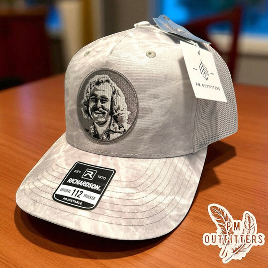 PM Outfitters x Jimmy Buffett Patch Hat – Mossy Oak Elements Bonefish (Richardson 112 | 5-Panel)