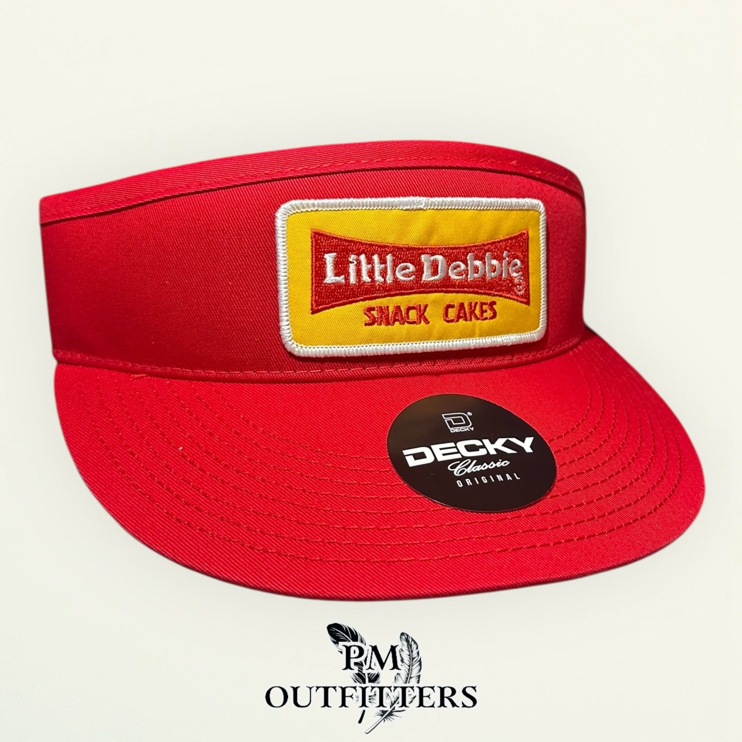 Little Debbie Snack Cakes Visor – PM Outfitters Retro Patch | Decky Red Snack Cake Nostalgia