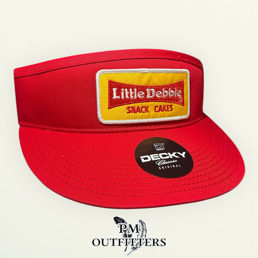 Little Debbie Snack Cakes Visor – PM Outfitters Retro Patch | Decky Red Snack Cake Nostalgia