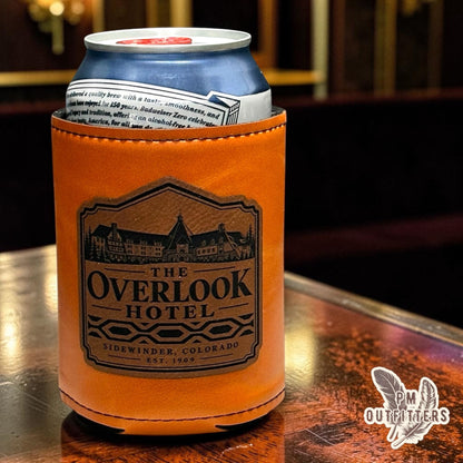 PM Outfitters Laser Engraved The Overlook Hotel Leatherette Koozie