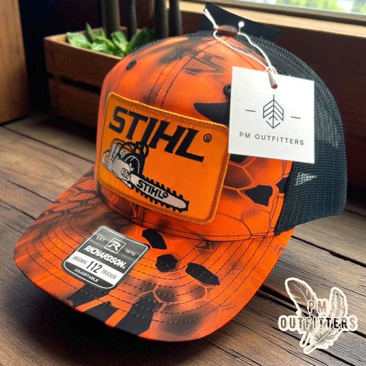 Vintage Stihl Chainsaw Kryptek Camo Trucker Hat