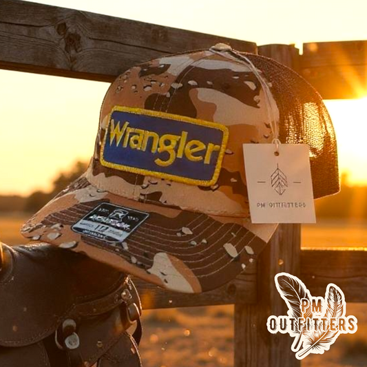 Vintage Wrangler Desert Camo Trucker Hat