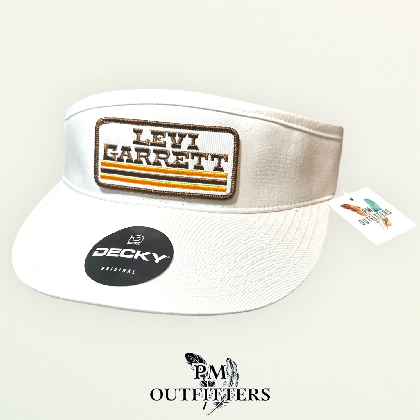 Levi Garrett Visor – PM Outfitters Retro Logo Patch | Decky White Tobacco Heritage