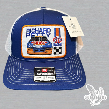 Richard Petty STP Racing Trucker Hat - Blue & White Richardson 112