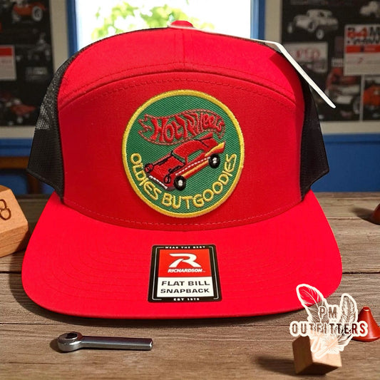 Vintage Hot Wheels Oldies But Goodies 7-Panel Trucker Hat