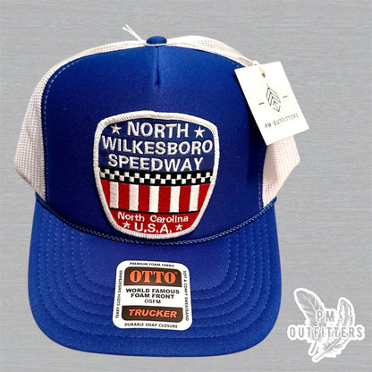 North Wilkesboro Speedway Trucker Hat I Retro Foam Front Rope Racing Cap