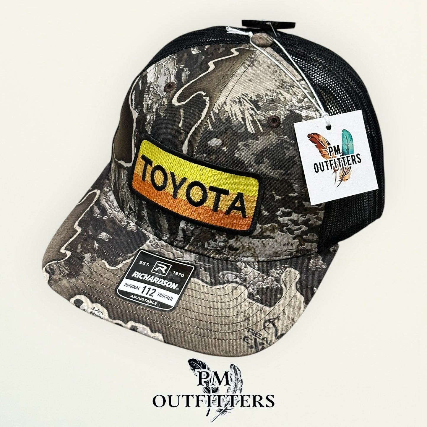 Toyota Retro Patch Camo Trucker Hat – PM Outfitters | Richardson 112 Realtree Excape Automotive Heritage