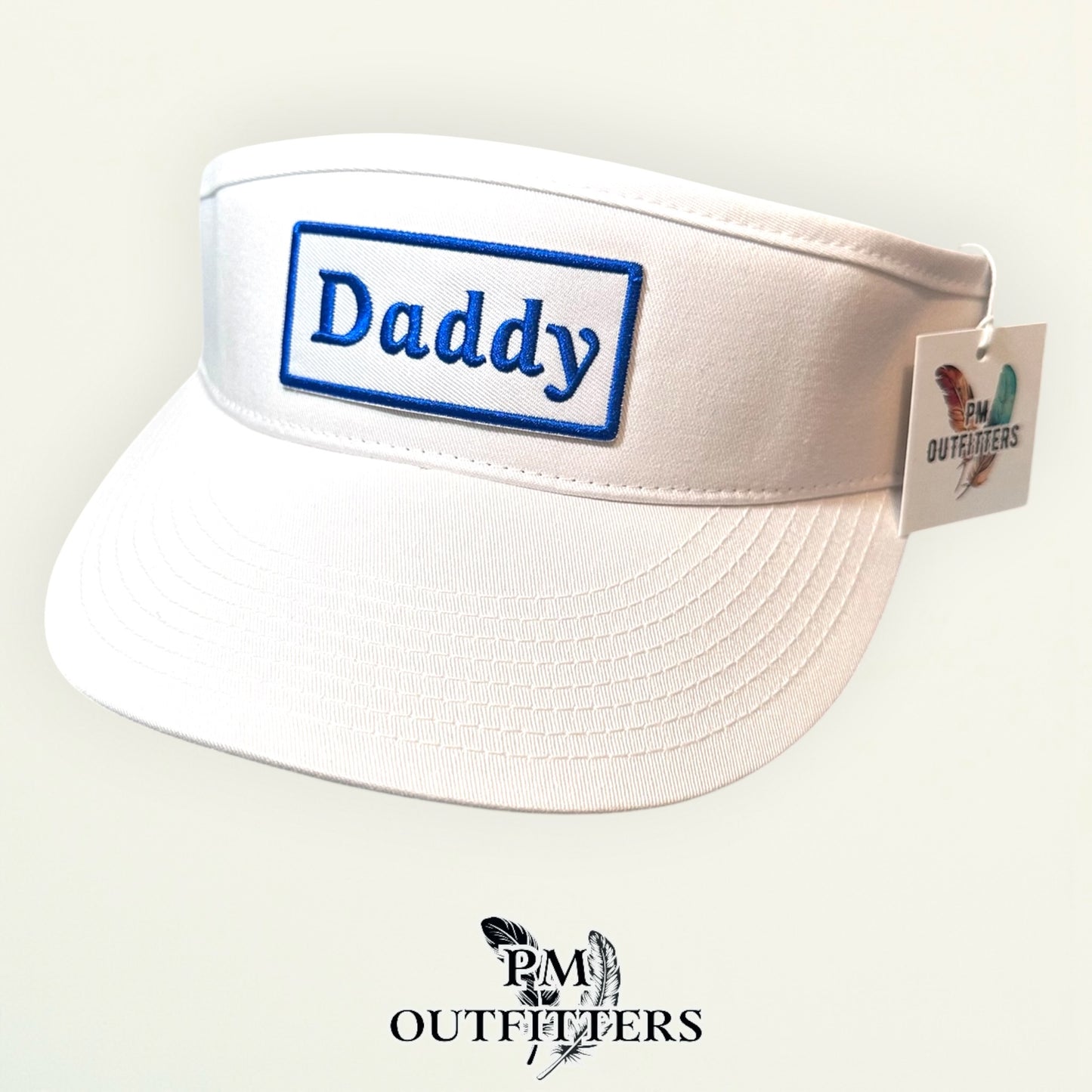 Daddy Visor | PM Outfitters White Decky 3015