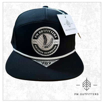 PM Outfitters Carbon Fiber Performance 7-Panel Rope Trucker
