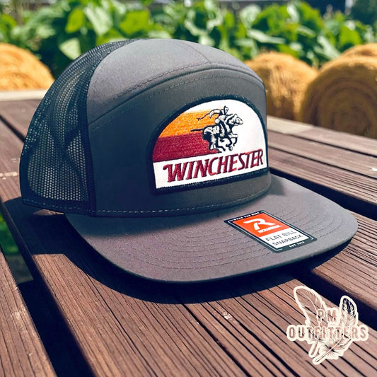 Retro Winchester Firearms 7-Panel Trucker Hat