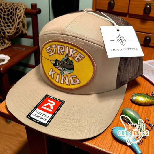 Strike King Lures Vintage Logo 7-Panel Flatbill Trucker
