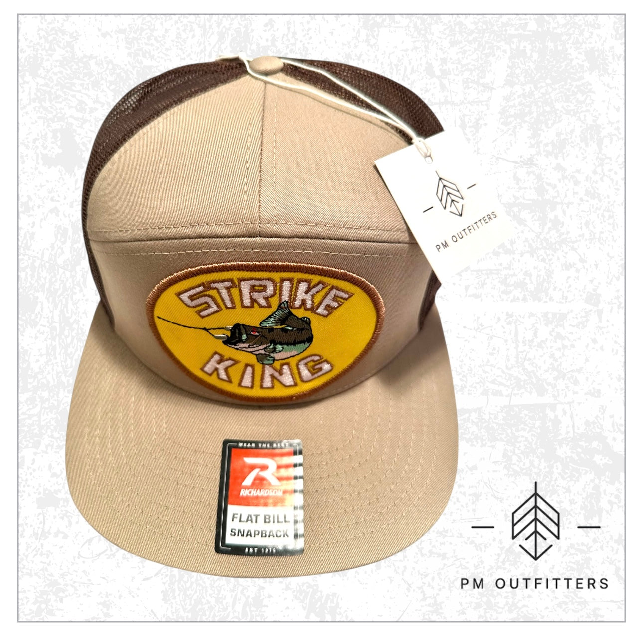 Strike King Lures Vintage Logo 7-Panel Flatbill Trucker