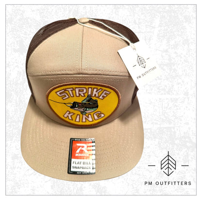 Strike King Lures Vintage Logo 7-Panel Flatbill Trucker