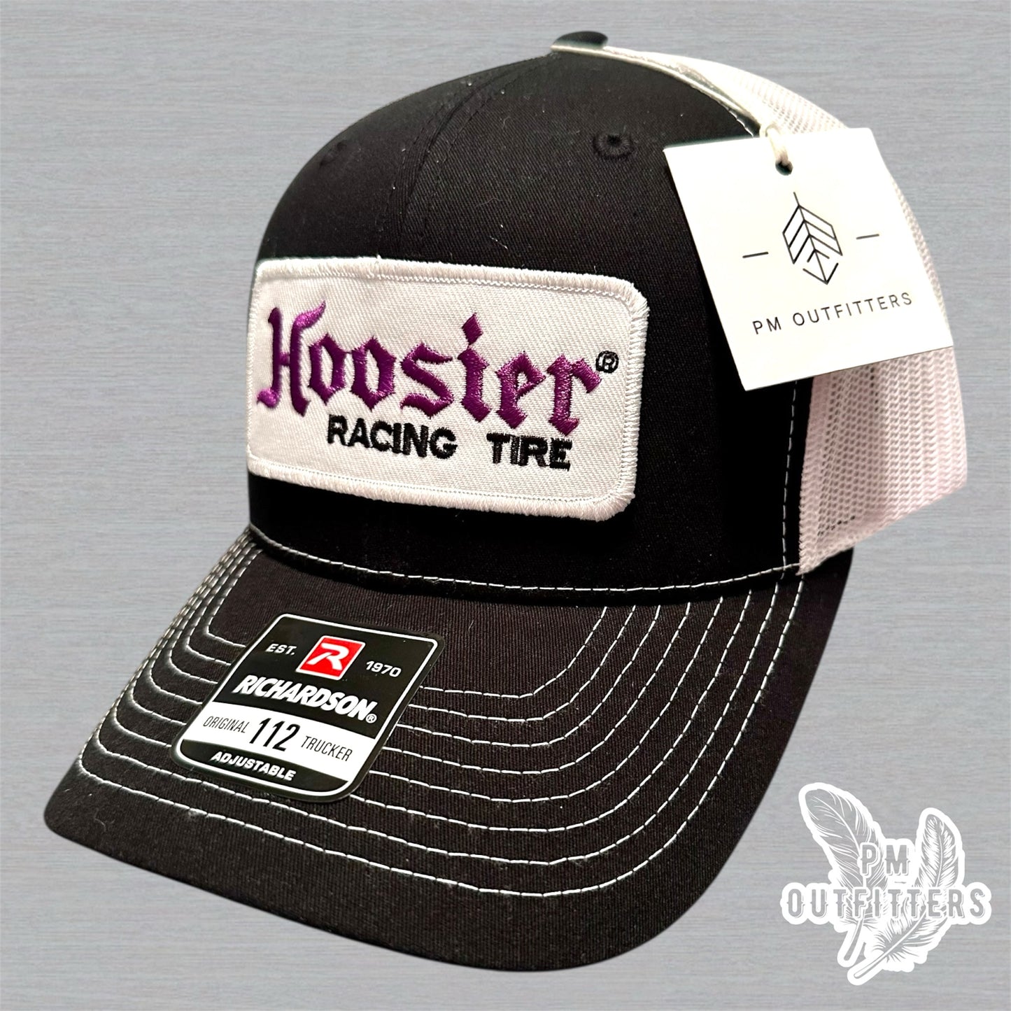 Retro Hoosier Racing Tires Patch Richardson 112 Trucker Hat