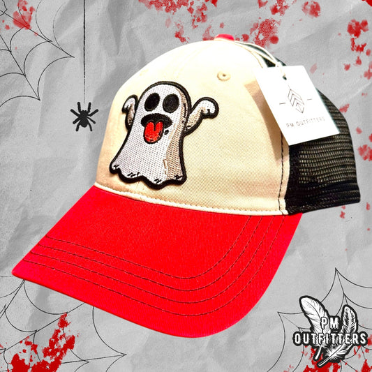 Ghost Emoji Richardson 111 Retro Garment Washed Trucker Hat