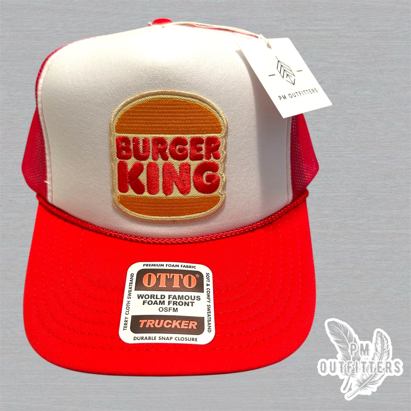 Vintage Burger King Foam Rope Trucker Hat