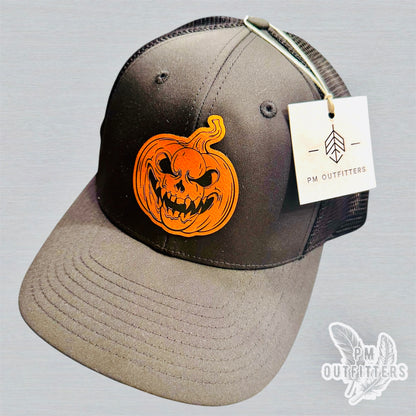 Custom Design Evil Pumpkin Richardson 174 Performance Trucker