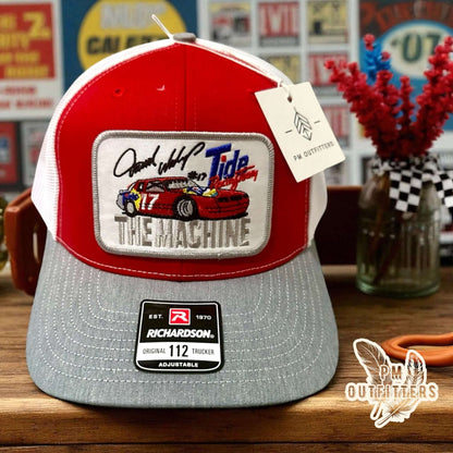 Vintage Darrell Waltrip The Machine Tide Racing NASCAR Trucker Hat