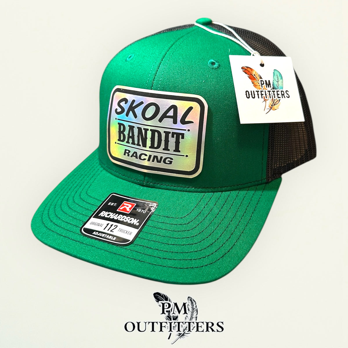 Skoal Bandit Racing Richardson 112 trucker hat interior tag detail