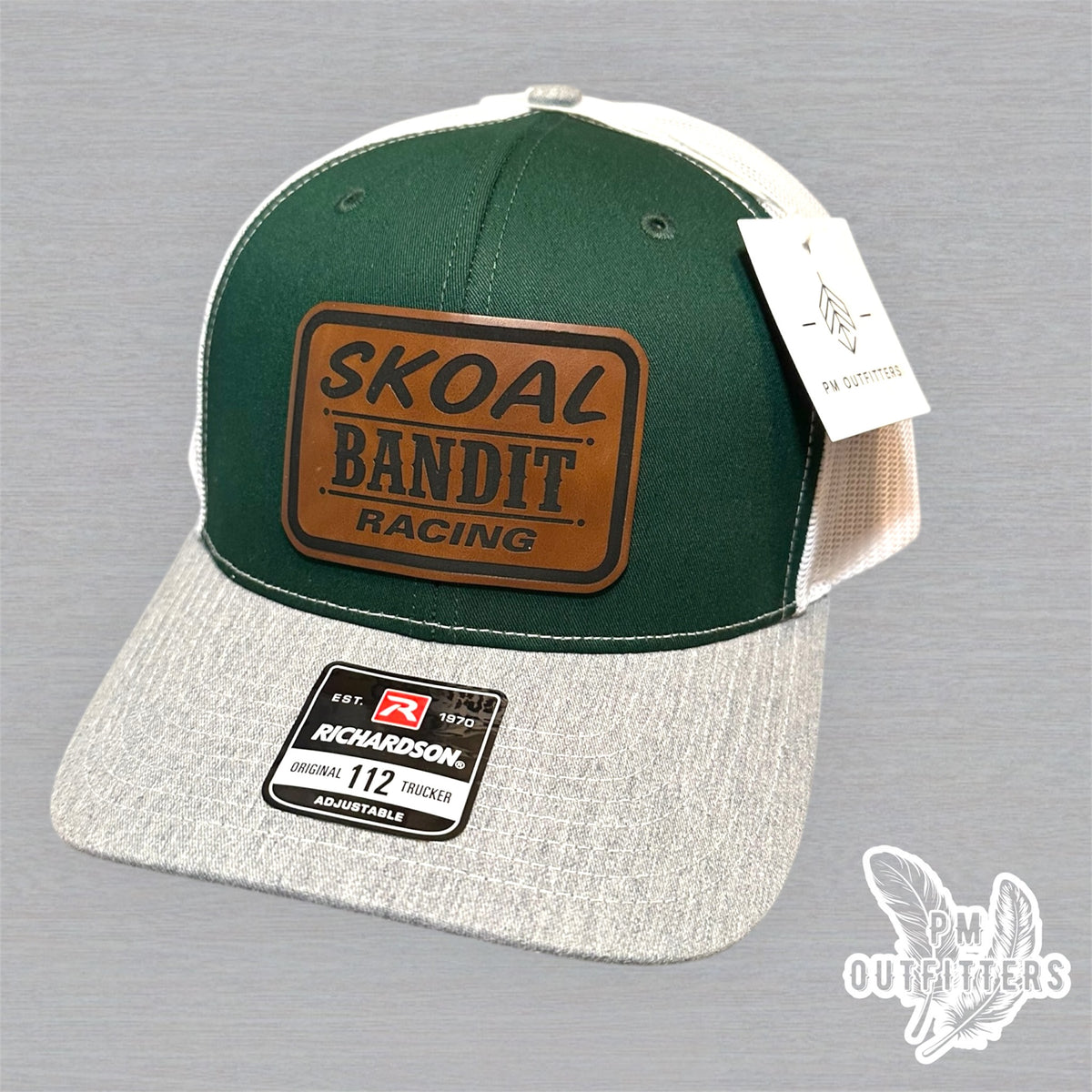 Skoal Bandit Racing Richardson 112 trucker hat interior tag detail