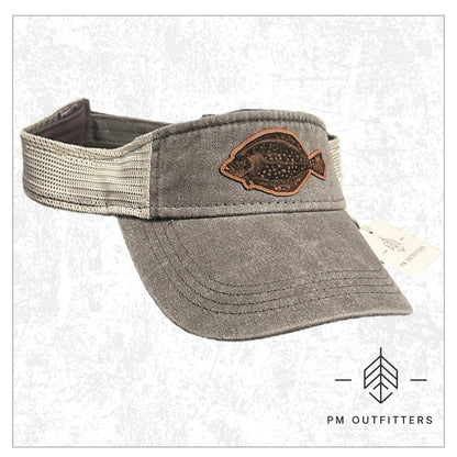 Custom Design Flounder Trucker Visor